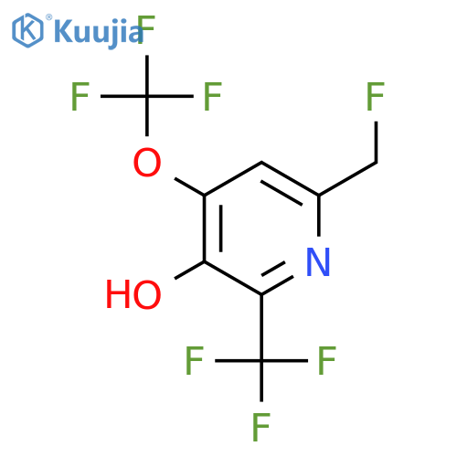 6-(Fluoromethyl)-3-hydroxy-4-(trifluoromethoxy)-2-(trifluoromethyl)pyridine structure