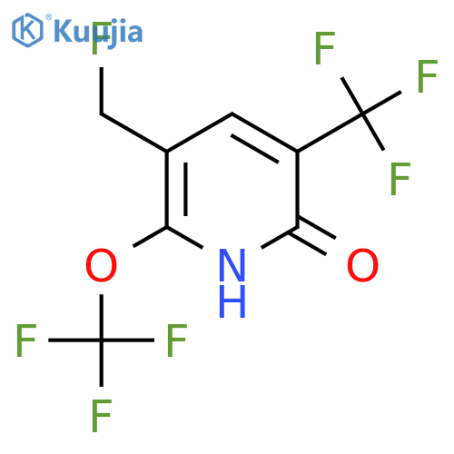3-(Fluoromethyl)-6-hydroxy-2-(trifluoromethoxy)-5-(trifluoromethyl)pyridine structure