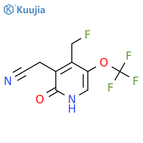 4-(Fluoromethyl)-2-hydroxy-5-(trifluoromethoxy)pyridine-3-acetonitrile structure
