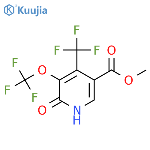 Methyl 2-hydroxy-3-(trifluoromethoxy)-4-(trifluoromethyl)pyridine-5-carboxylate structure