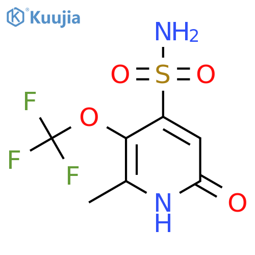 6-Hydroxy-2-methyl-3-(trifluoromethoxy)pyridine-4-sulfonamide structure