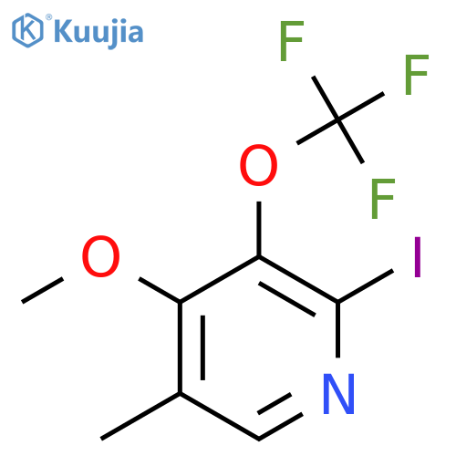 2-Iodo-4-methoxy-5-methyl-3-(trifluoromethoxy)pyridine structure