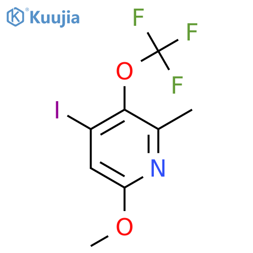 4-Iodo-6-methoxy-2-methyl-3-(trifluoromethoxy)pyridine structure
