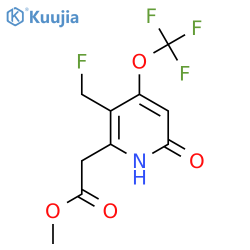 Methyl 3-(fluoromethyl)-6-hydroxy-4-(trifluoromethoxy)pyridine-2-acetate structure