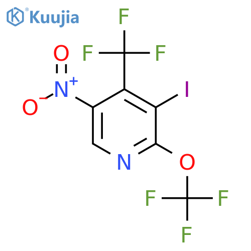 3-Iodo-5-nitro-2-(trifluoromethoxy)-4-(trifluoromethyl)pyridine structure