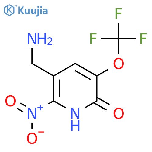 3-(Aminomethyl)-6-hydroxy-2-nitro-5-(trifluoromethoxy)pyridine structure