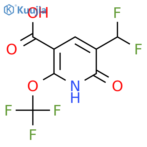 3-(Difluoromethyl)-2-hydroxy-6-(trifluoromethoxy)pyridine-5-carboxylic acid structure