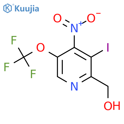 3-Iodo-4-nitro-5-(trifluoromethoxy)pyridine-2-methanol structure