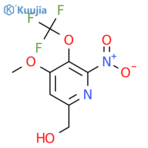 4-Methoxy-2-nitro-3-(trifluoromethoxy)pyridine-6-methanol structure