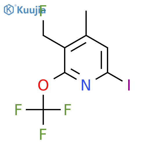 3-(Fluoromethyl)-6-iodo-4-methyl-2-(trifluoromethoxy)pyridine structure
