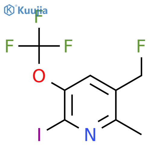 3-(Fluoromethyl)-6-iodo-2-methyl-5-(trifluoromethoxy)pyridine structure