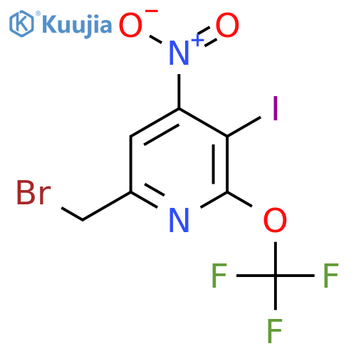 6-(Bromomethyl)-3-iodo-4-nitro-2-(trifluoromethoxy)pyridine structure
