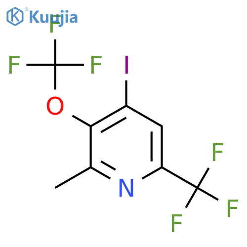 4-Iodo-2-methyl-3-(trifluoromethoxy)-6-(trifluoromethyl)pyridine structure