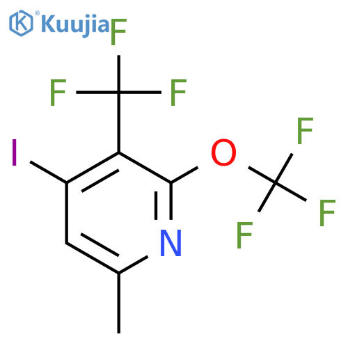 4-Iodo-6-methyl-2-(trifluoromethoxy)-3-(trifluoromethyl)pyridine structure