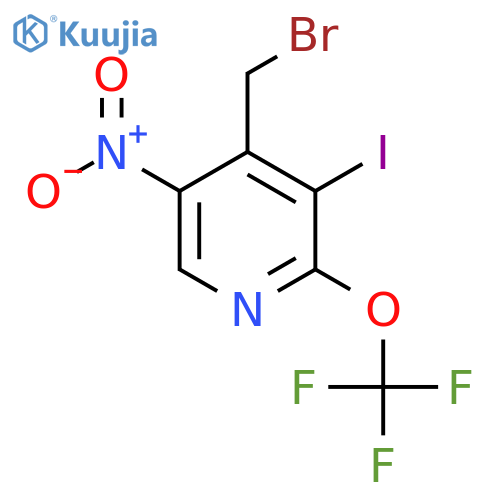 4-(Bromomethyl)-3-iodo-5-nitro-2-(trifluoromethoxy)pyridine structure