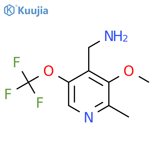 4-(Aminomethyl)-3-methoxy-2-methyl-5-(trifluoromethoxy)pyridine structure