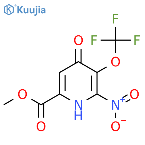 Methyl 4-hydroxy-2-nitro-3-(trifluoromethoxy)pyridine-6-carboxylate structure