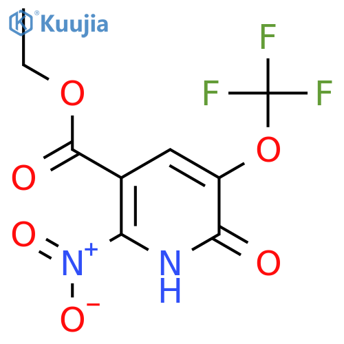 Ethyl 2-hydroxy-6-nitro-3-(trifluoromethoxy)pyridine-5-carboxylate structure