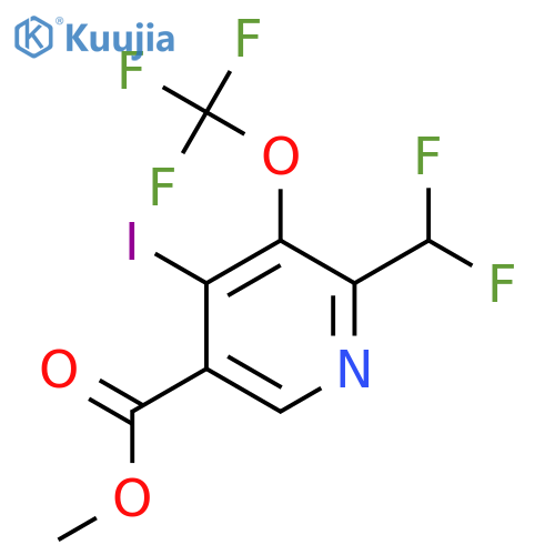 Methyl 2-(difluoromethyl)-4-iodo-3-(trifluoromethoxy)pyridine-5-carboxylate structure
