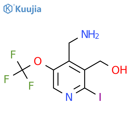 4-(Aminomethyl)-2-iodo-5-(trifluoromethoxy)pyridine-3-methanol structure