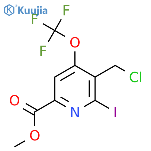 Methyl 3-(chloromethyl)-2-iodo-4-(trifluoromethoxy)pyridine-6-carboxylate structure