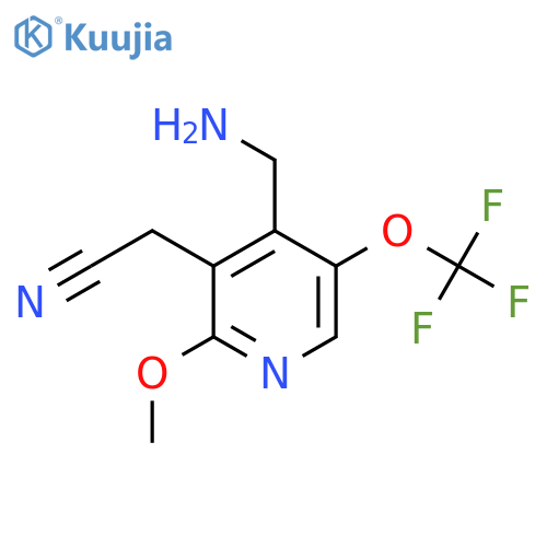 4-(Aminomethyl)-2-methoxy-5-(trifluoromethoxy)pyridine-3-acetonitrile structure