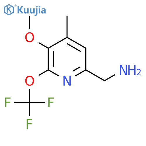 6-(Aminomethyl)-3-methoxy-4-methyl-2-(trifluoromethoxy)pyridine structure