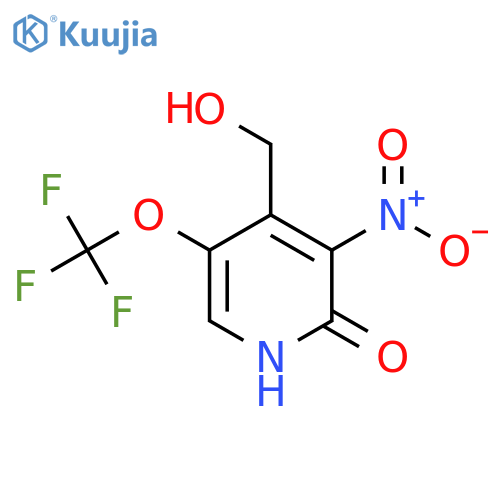 2-Hydroxy-3-nitro-5-(trifluoromethoxy)pyridine-4-methanol structure
