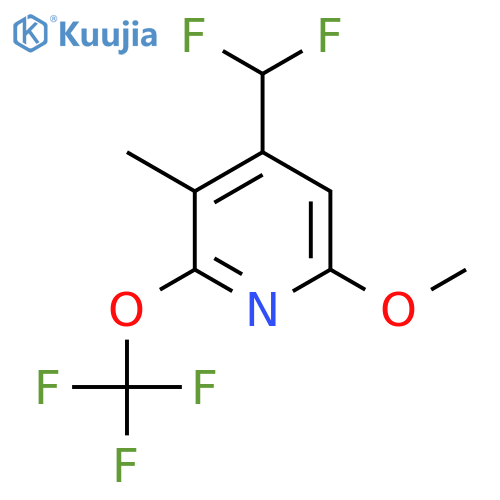 4-(Difluoromethyl)-6-methoxy-3-methyl-2-(trifluoromethoxy)pyridine structure