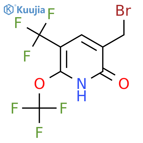 3-(Bromomethyl)-2-hydroxy-6-(trifluoromethoxy)-5-(trifluoromethyl)pyridine structure