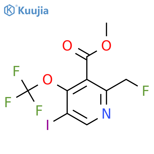 Methyl 2-(fluoromethyl)-5-iodo-4-(trifluoromethoxy)pyridine-3-carboxylate structure