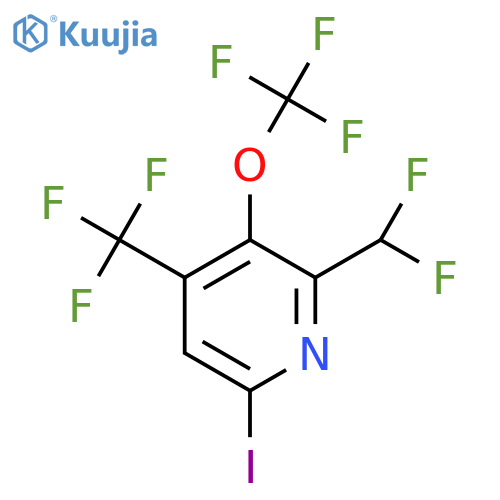 2-(Difluoromethyl)-6-iodo-3-(trifluoromethoxy)-4-(trifluoromethyl)pyridine structure