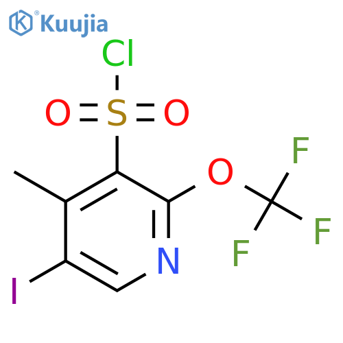 5-Iodo-4-methyl-2-(trifluoromethoxy)pyridine-3-sulfonyl chloride structure