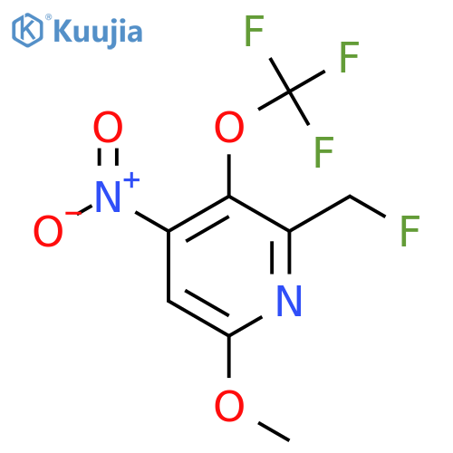 2-(Fluoromethyl)-6-methoxy-4-nitro-3-(trifluoromethoxy)pyridine structure