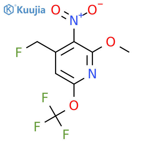 4-(Fluoromethyl)-2-methoxy-3-nitro-6-(trifluoromethoxy)pyridine structure