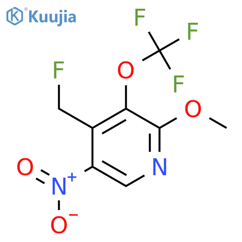 4-(Fluoromethyl)-2-methoxy-5-nitro-3-(trifluoromethoxy)pyridine structure