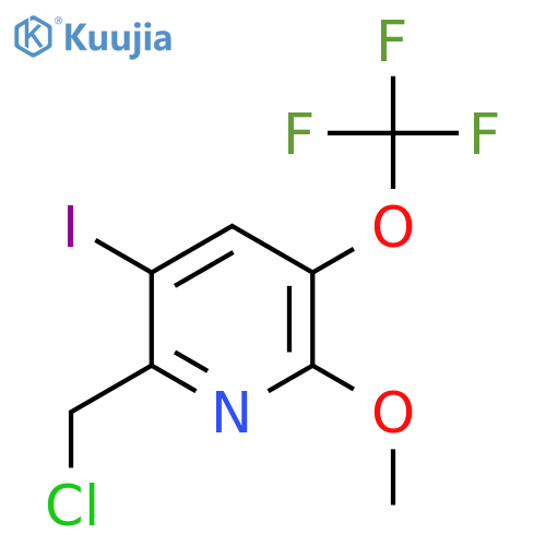2-(Chloromethyl)-3-iodo-6-methoxy-5-(trifluoromethoxy)pyridine structure