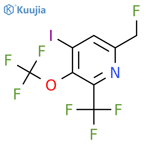 6-(Fluoromethyl)-4-iodo-3-(trifluoromethoxy)-2-(trifluoromethyl)pyridine structure