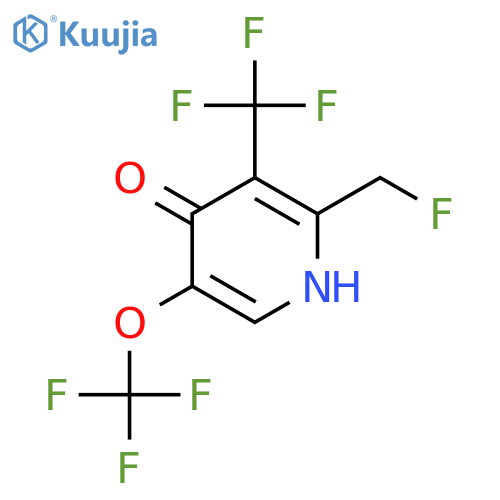 2-(Fluoromethyl)-4-hydroxy-5-(trifluoromethoxy)-3-(trifluoromethyl)pyridine structure