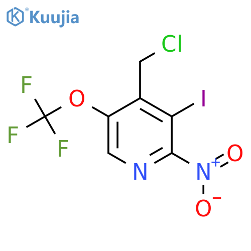 4-(Chloromethyl)-3-iodo-2-nitro-5-(trifluoromethoxy)pyridine structure