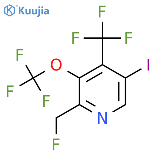 2-(Fluoromethyl)-5-iodo-3-(trifluoromethoxy)-4-(trifluoromethyl)pyridine structure