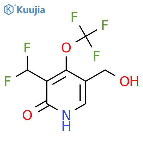3-(Difluoromethyl)-2-hydroxy-4-(trifluoromethoxy)pyridine-5-methanol structure