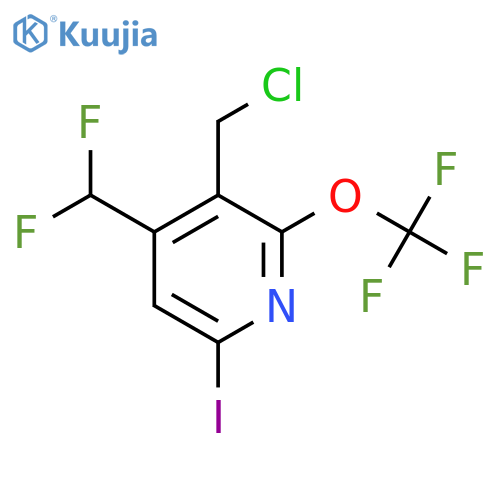 3-(Chloromethyl)-4-(difluoromethyl)-6-iodo-2-(trifluoromethoxy)pyridine structure
