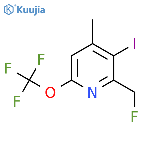 2-(Fluoromethyl)-3-iodo-4-methyl-6-(trifluoromethoxy)pyridine structure