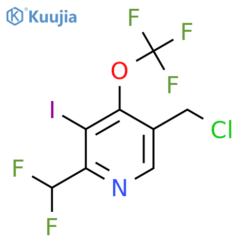 5-(Chloromethyl)-2-(difluoromethyl)-3-iodo-4-(trifluoromethoxy)pyridine structure