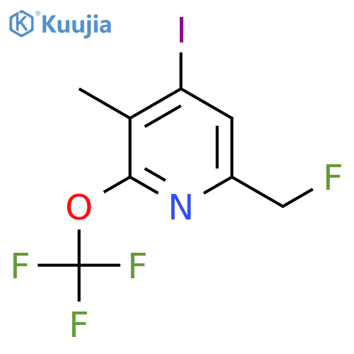 6-(Fluoromethyl)-4-iodo-3-methyl-2-(trifluoromethoxy)pyridine structure
