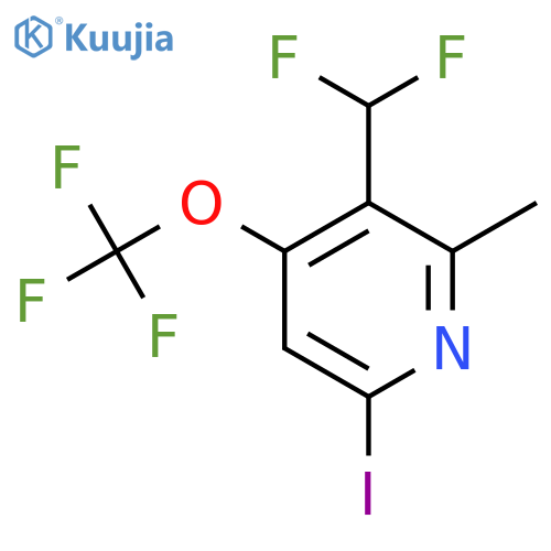 3-(Difluoromethyl)-6-iodo-2-methyl-4-(trifluoromethoxy)pyridine structure
