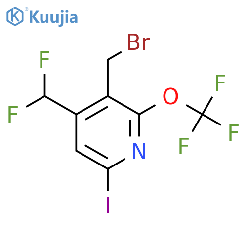 3-(Bromomethyl)-4-(difluoromethyl)-6-iodo-2-(trifluoromethoxy)pyridine structure