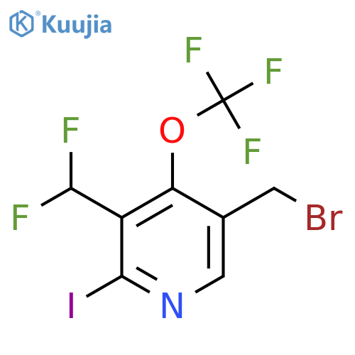 5-(Bromomethyl)-3-(difluoromethyl)-2-iodo-4-(trifluoromethoxy)pyridine structure