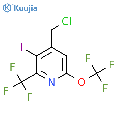 4-(Chloromethyl)-3-iodo-6-(trifluoromethoxy)-2-(trifluoromethyl)pyridine structure